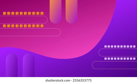 ABSTRACT PURPLE PINK BACKGROUND ELEGANT GRADIENT SMOOTH LIQUID COLORFUL DESIGN WITH HAND DRAWN SHAPES VECTOR TEMPLATE GOOD FOR MODERN WEBSITE, WALLPAPER, COVER DESIGN 