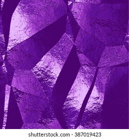 Abstract purple, pink and blue scratched background resembling brushed metal foil