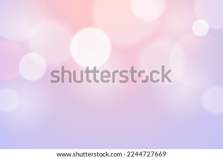 Abstract purple and pink bokeh background. Soft blur light effect wallpaper. Dreamy vector backdrop with copy space for text. Party pastel lovely bubble bokeh background