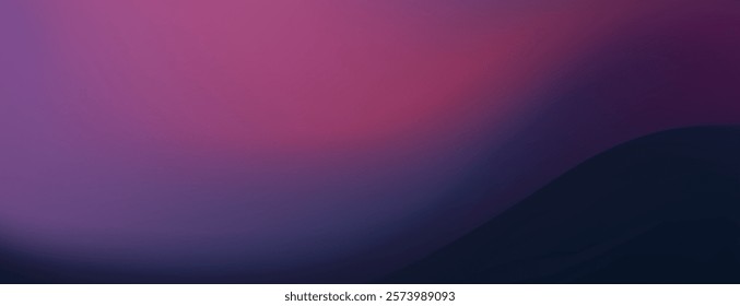 Abstract purple and pink gradient background with a soft wave