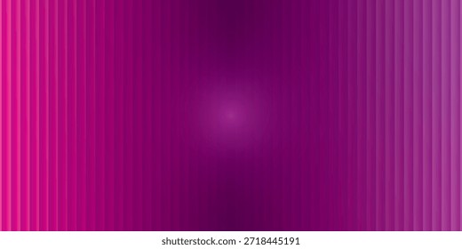 Fondo degradado púrpura y rosa Abstractas con crestas de Vertical simétricas y luz brillante central para presentaciones de medios digitales modernos y Fondos de pantalla gráficos creativos