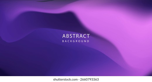 Abstract Purple and Pink Gradient with Smooth Flowing Layers of Light and Depth vector eps10