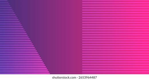 Patrón de diseño de fondo de rayas de degradado rosa púrpura Abstractas