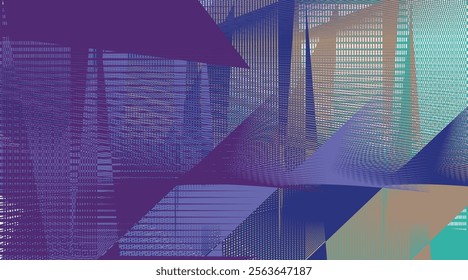 Abstract purple pink green psychedelic zebra background interlaced digital Distorted Motion glitch effect.