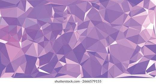 Fundo geométrico baixo púrpura e rosa abstrato com bordas afiadas polígono