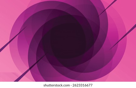Abstract paars roze radiale cirkels achtergrond met rotatie effect. Circulaire kleurrijke digitale geluidsgolf. Lilac abstracte wervelachtergrond. Meer abstracte textuur. Voor posters, covers, banners. 