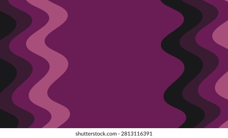Abstract purple pink waves vertical stripes black background rhythmic flowing geometric illustration design