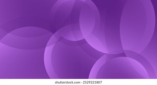 Abstract purple podium stand with circle glass backdrop on purple background is perfect for modern interior simple art modern