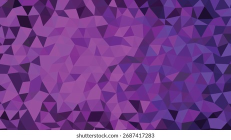 Abstract Purple Polygon Background With Dark And Light Gradient Shades For Creative Design And Decoration