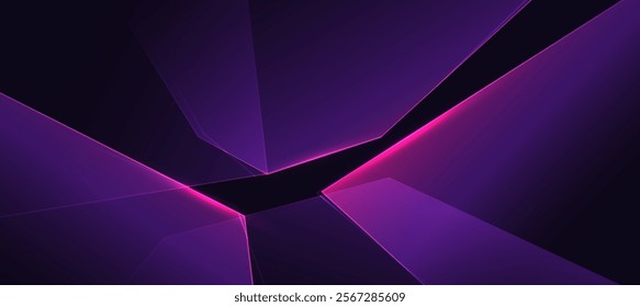Abstract purple polygon elegant background vector illustration, banner business product present