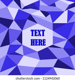 Abstract purple polygon geometric background, low ply concept EPS 10