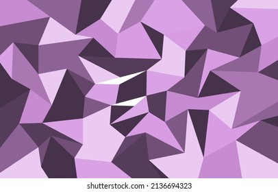 abstract purple polygon wallpaper for presentation template. violet purple polygon theme template background.