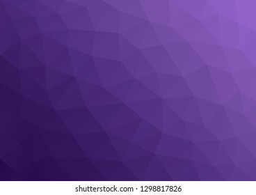 Abstract purple polygonal background of geometric shapes. Retro triangle background. Colorful mosaic pattern. Geometric background in Origami style with gradient.  Low poly background of triangles