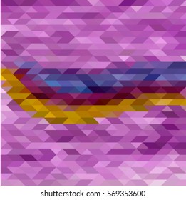 Abstract purple polygonal vector illustration of triangles, geometric pattern in the style of origami