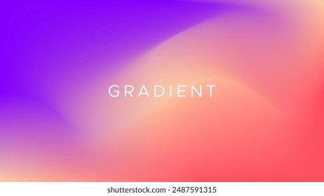 Abstract purple, red, and yellow mesh gradient background. Smooth backdrop vivid color. Modern design template for flyer, poster, website, cover, etc