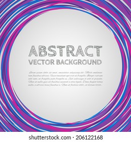 Abstract Purple Round Background. Vector Background for artwork, party flyers, posters, banners