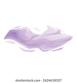Forma púrpura Abstractas que fluye sobre un fondo blanco