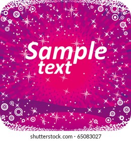 Abstract purple shine christmas background