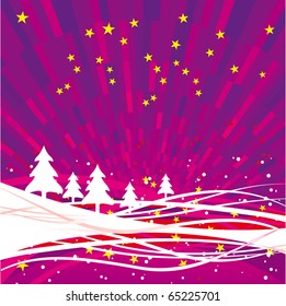 Abstract purple shine wave background