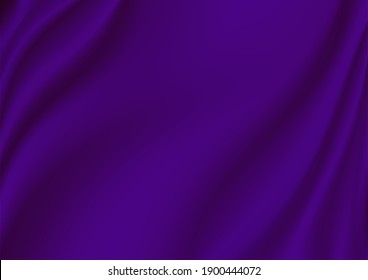 Abstrakte violette Seide, Vektorhintergrund.Luxustuch oder Flüssig-Welle.Abstrakter Stoffstrukturhintergrund. Bekleidung weiche Welle. Satin-, Seide- und Smooth-elegante Baumwollsorten.