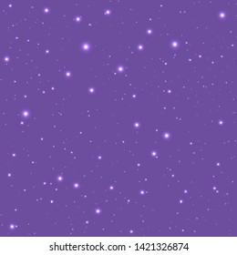 Abstract purple sky with stars for web and print decoration .