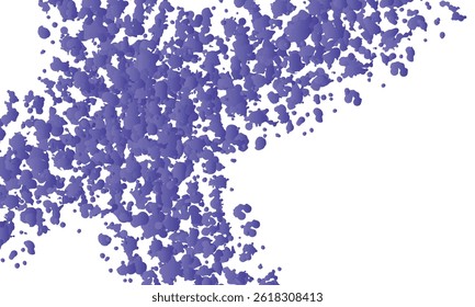 Abstract Purple Splatter Texture on White Background
