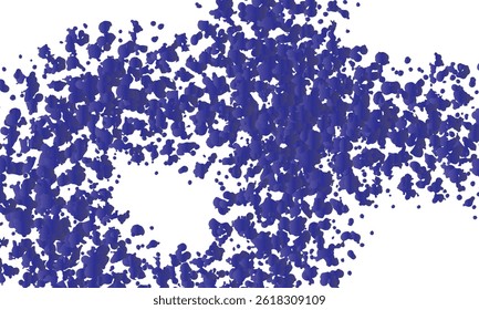 Texture éclaboussures violettes d'Abstrait sur fond blanc
