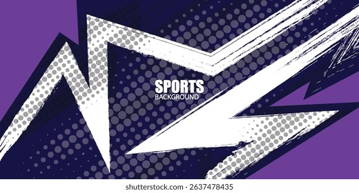 Abstract purple sporty background with grunge effect