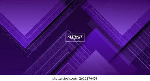 Abstract purple square overlapping background design. Purple background with shadow and lines. Vector Eps10