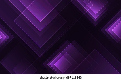 Abstract purple squares. Graphic resources design template. Vector illustration