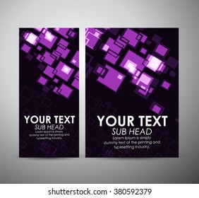 Abstract purple squares. Graphics resources design template. Vector illustration