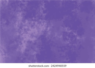 Abstrakte violette gefärbte Aquarell-Farbe Splash Blot Distressed Faded Illustration. Voller violetter Violettschattierungs-Leerraum für Text- oder Bildüberschrift oder Banner. Grungy strukturierte Papiertinte Hintergrund