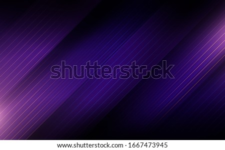 Abstract purple straight stripes. Hi-tech futuristic background