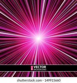 Abstract purple striped burst background. RGB EPS 10 vector illustration