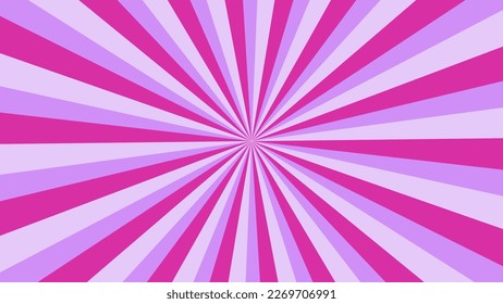 abstract purple sunburst pattern background for modern graphic design element. shining ray cartoon with colorful for website banner wallpaper and poster card decoration
