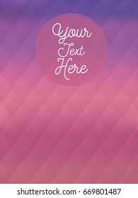 Abstract purple textured background. Blurry lozenge background design