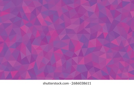 Fundo de triângulo roxo abstrato com formas geométricas e cores vibrantes