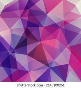 Abstract purple triangle background, vector illustration