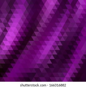 Abstract Purple Triangle Geometrical Background, Vector Illustration
