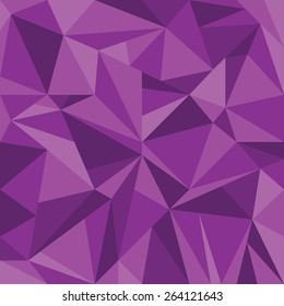 Abstract Purple Triangle Geometrical Background, Vector Illustration