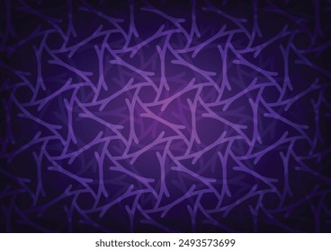 Abstract purple triangle line pattern wallpaper background. vector illustration.