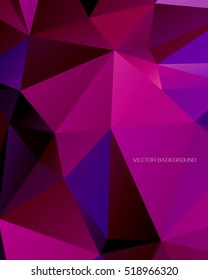 Abstract purple triangles background