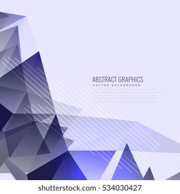 abstract purple triangles background design