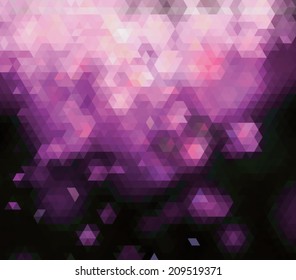 Abstract purple triangles vector background