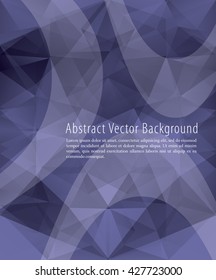 Abstract purple triangles vector background.