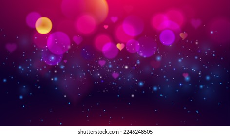Abstract purple valentine background. Vector illustration. 