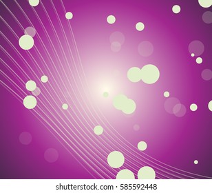 Abstract purple vector background with lines of energy