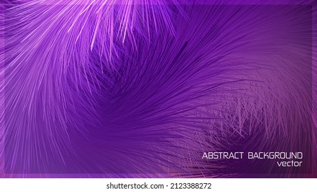 Abstract purple vector background. Soft airy feather texture. Modern design. Empty space for text.