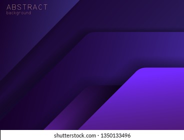 Abstract purple, violet dark background with overlap effect can be used in cover design, book design, website background, banner, poster, advertising. vector illustration of EPS 10