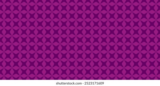 Abstract Purple Violet geometric seamless pattern Repeating background Retro Geometric motif Fabric design Textile swatch. Dress man shirt fashion. Wrap allover print. Basic pattern. Tile. Dark Pink